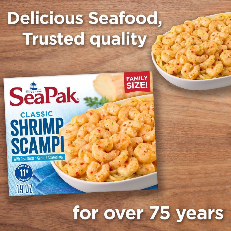 slide 4 of 7, Sea Pak SeaPak Shrimp Scampi Family Size - Frozen - 19oz, 19 oz