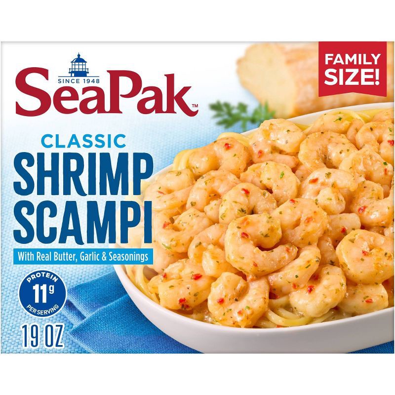 slide 1 of 7, Sea Pak SeaPak Shrimp Scampi Family Size - Frozen - 19oz, 19 oz