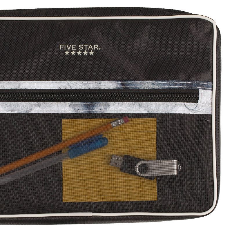 slide 3 of 7, Chromebook Sleeve Black Fits 11" - Five Star: Soft Polyester Case, Full Zip, Exterior Pocket, Tablet & Laptop Sleeve, 1 ct