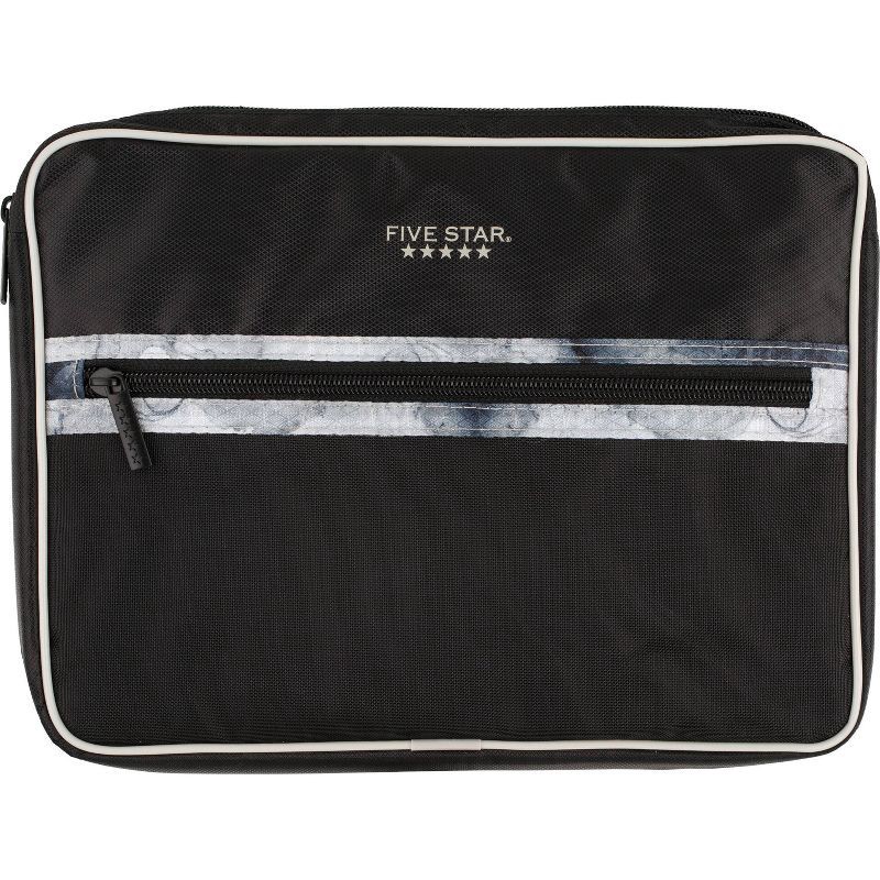 slide 1 of 7, Chromebook Sleeve Black Fits 11" - Five Star: Soft Polyester Case, Full Zip, Exterior Pocket, Tablet & Laptop Sleeve, 1 ct