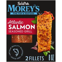 Sea Pak SeaPak Morey's Atlantic Salmon Seasoned Grill - Frozen - 8oz