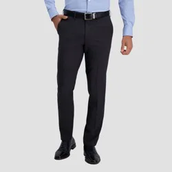 Haggar H26 Men's Stretch Slim Fit Dress Pants - Charcoal Gray 32x32: Lightweight, Mid Rise, Skinny Leg