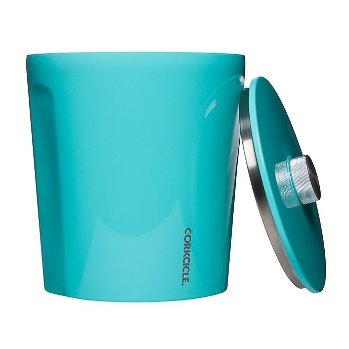 slide 3 of 4, Corkcicle Ice Bucket - Turquoise, 1 ct