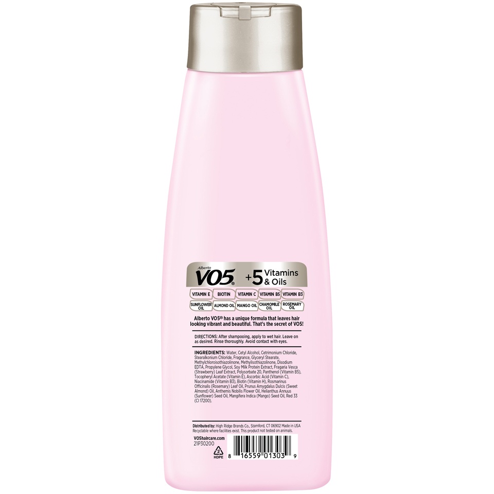 slide 3 of 3, Alberto VO5 Moisture Milks Strawberries & Cream Conditioner, 12.5 fl oz