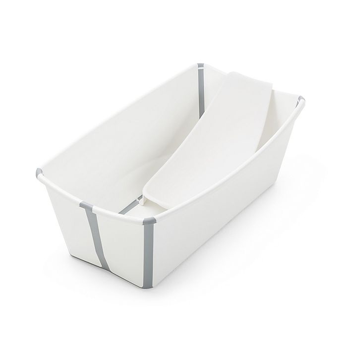 slide 1 of 4, Stokke Flexi Bath Bath Tub and Newborn Support Set - White, 1 ct