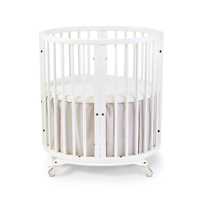 slide 1 of 1, Stokke Sleepi Mini Crib Bed Skirt by Pehr, 1 ct