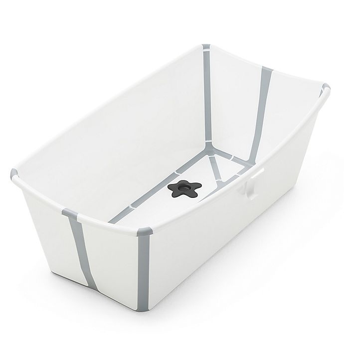 slide 5 of 5, Stokke Flexi Bath Tub and Newborn Support Set - White/Grey, 1 ct