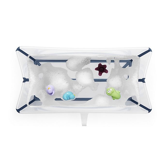 slide 4 of 6, Stokke Flexi Bath Tub and Newborn Support Set - Transparent Blue, 1 ct