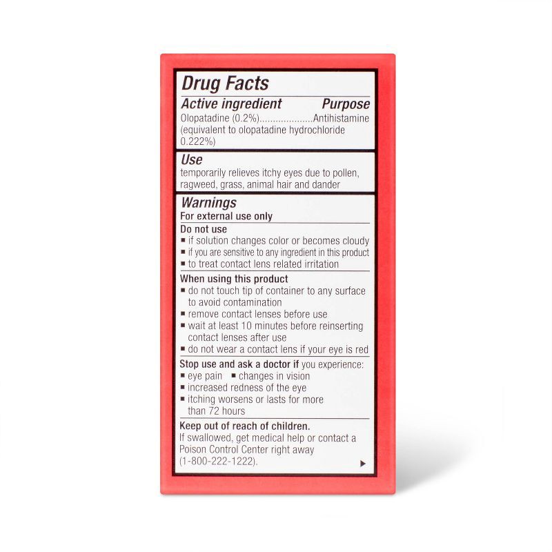 slide 3 of 4, Once Daily Eye Allergy Itch Relief 0.2% Drops - 2.5ml - up&up™, 2.5 ml