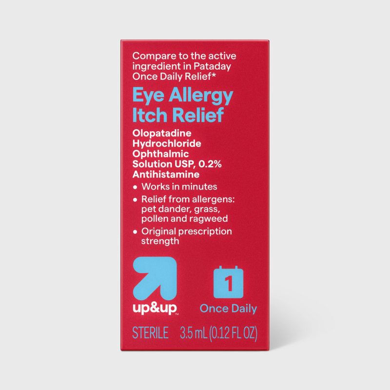 slide 1 of 5, Once Daily Eye Allergy Itch Relief 0.2% Antihistamine Drops - 0.12 fl oz - up&up™, 0.12 fl oz