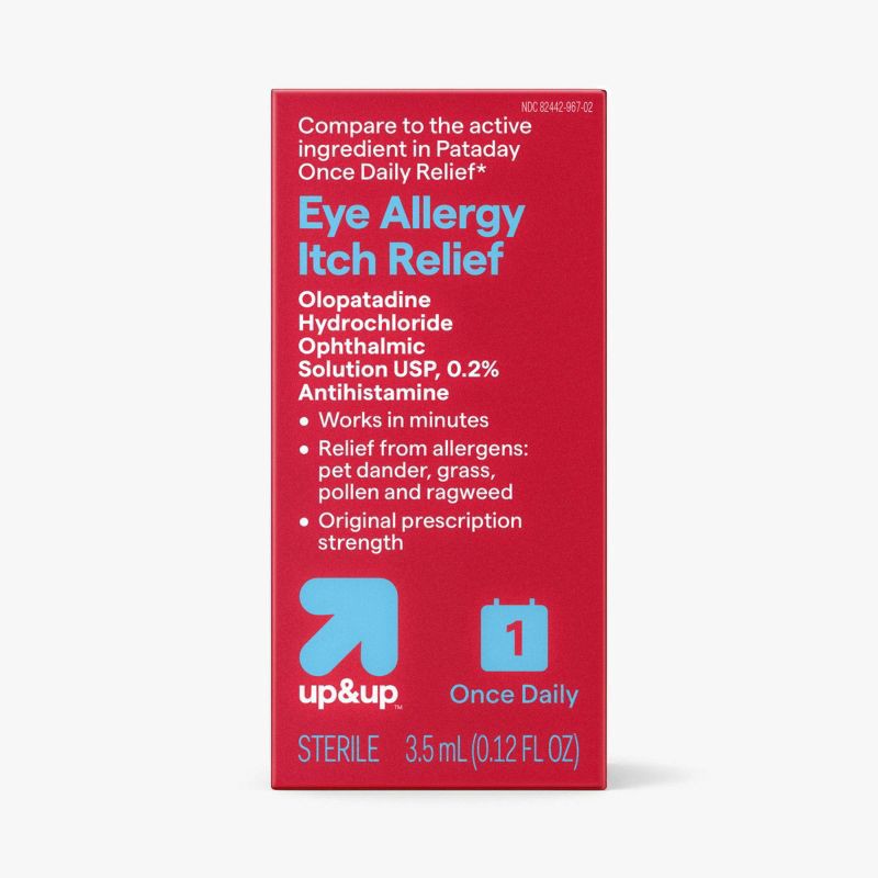 slide 1 of 4, Once Daily Eye Allergy Itch Relief 0.2% Antihistamine Drops - 0.12 fl oz - up&up™, 0.12 fl oz