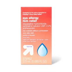 Once Daily Eye Allergy Itch Relief 0.2% Antihistamine Drops - 0.12 fl oz - up&up™