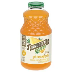R.W. Knudsen Family Organic Just Pineapple Juice - 32 fl oz Glass Bottle