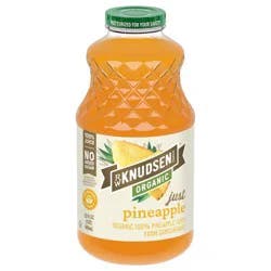 R.W. Knudsen Family Organic Just Pineapple Juice - 32 fl oz Glass Bottle