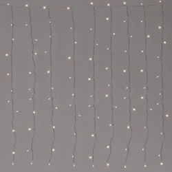100ltr LED Plug-in Curtain String Lights with Clips - Room Essentials™: UL Listed, Indoor/Outdoor, 8 Settings