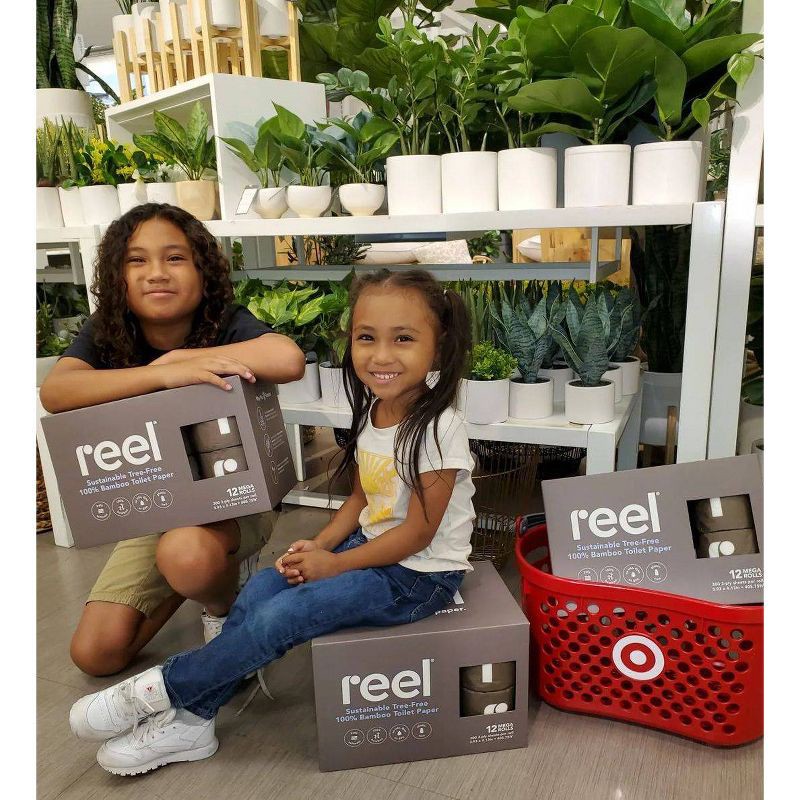 slide 10 of 10, Reel Paper Premium Bamboo Toilet Paper - 12 Mega Rolls, 1 ct