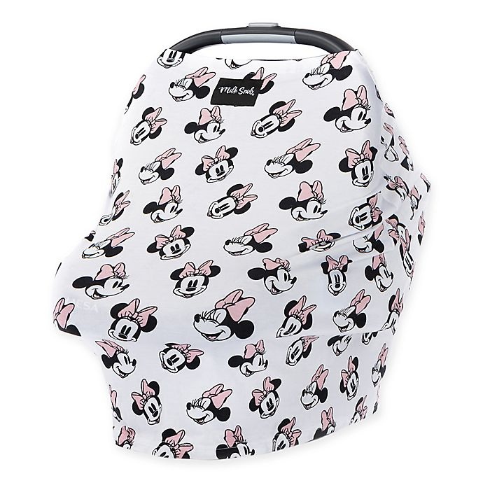 slide 1 of 3, Milk Snob Multi-Use Minnie Mouse Car Seat Cover - Black/White, 1 ct