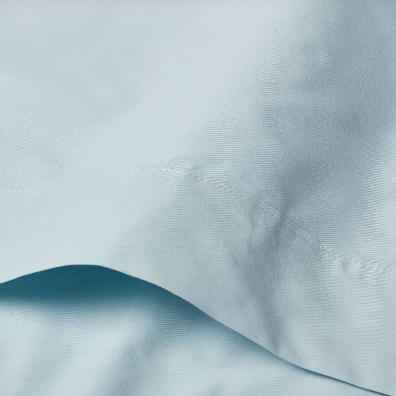 slide 4 of 4, Standard 300 Thread Count Ultra Soft Pillowcase Set Light Blue - Threshold, 1 ct