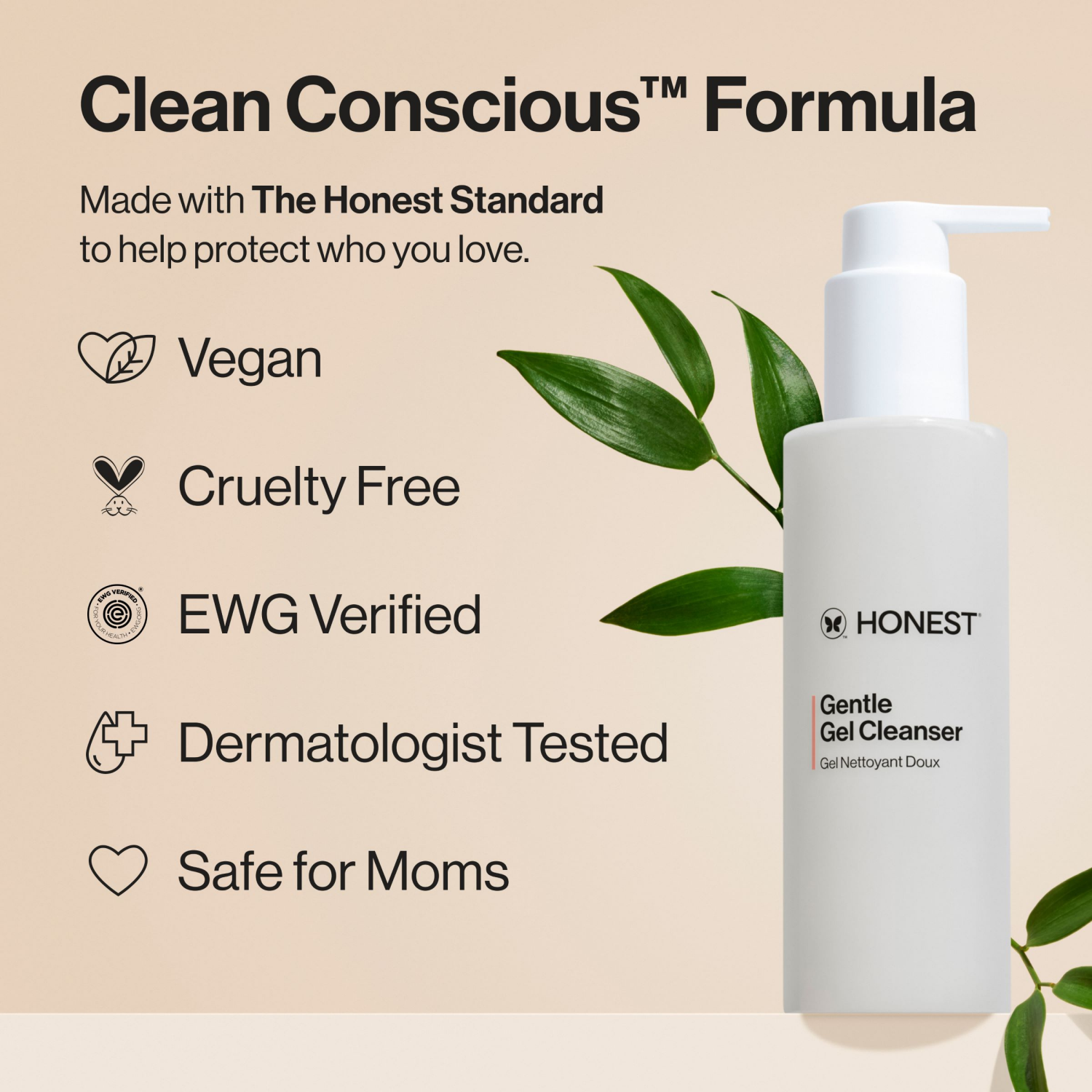 slide 5 of 8, The Honest Company Cleanser Gentle Gel - 5 FZ, 5 fl oz