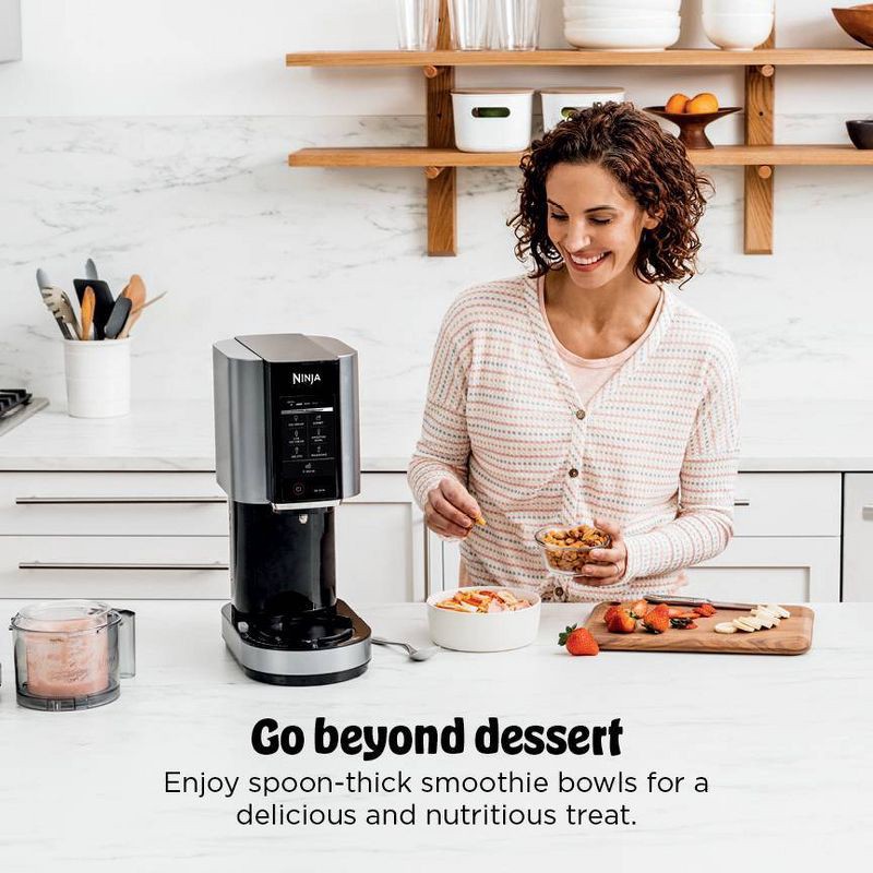 slide 12 of 15, Ninja 0.5qt CREAMi Stainless Steel Ice Cream, Gelato and Sorbet Maker, 7 One-Touch Programs NC301: Soft Serve, 800W, Dishwasher-Safe, 1/2 qt
