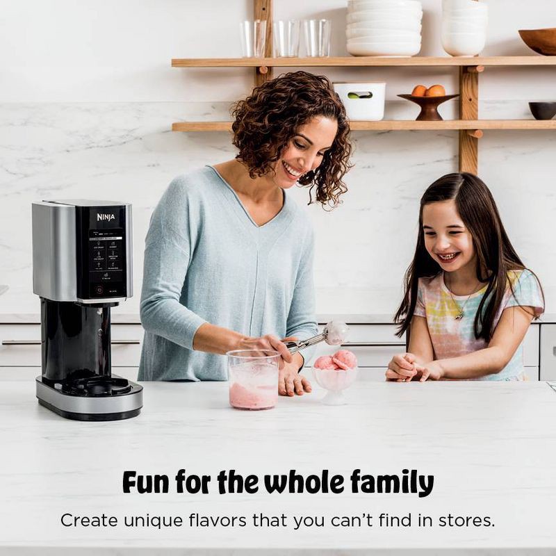 slide 7 of 15, Ninja 0.5qt CREAMi Stainless Steel Ice Cream, Gelato and Sorbet Maker, 7 One-Touch Programs NC301: Soft Serve, 800W, Dishwasher-Safe, 1/2 qt