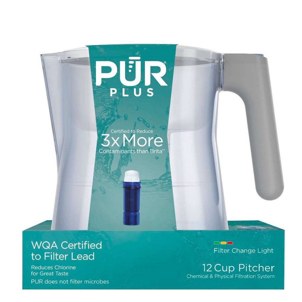 slide 3 of 7, PUR Plus 12 Cup Pitcher Ocean, 1 ct