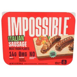 Impossible Sausage Made From Plants, Italian, 4 Pack, 13.5 Oz