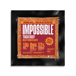 Impossible Taco Beef Meat From Plants Meal Makers - 8oz