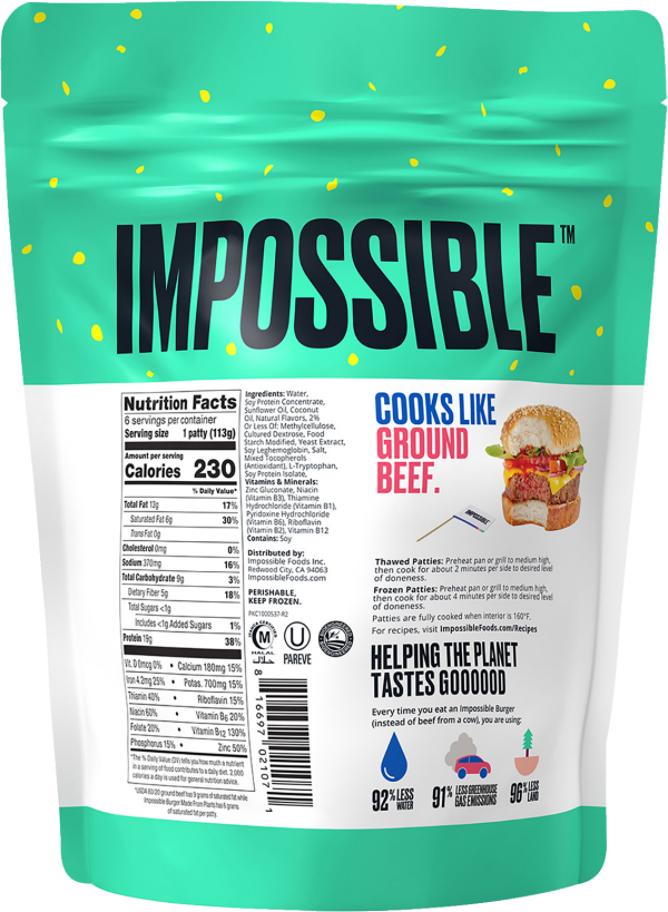 Impossible Burger Patties Made From Plants 24oz Pk 24 oz | Shipt