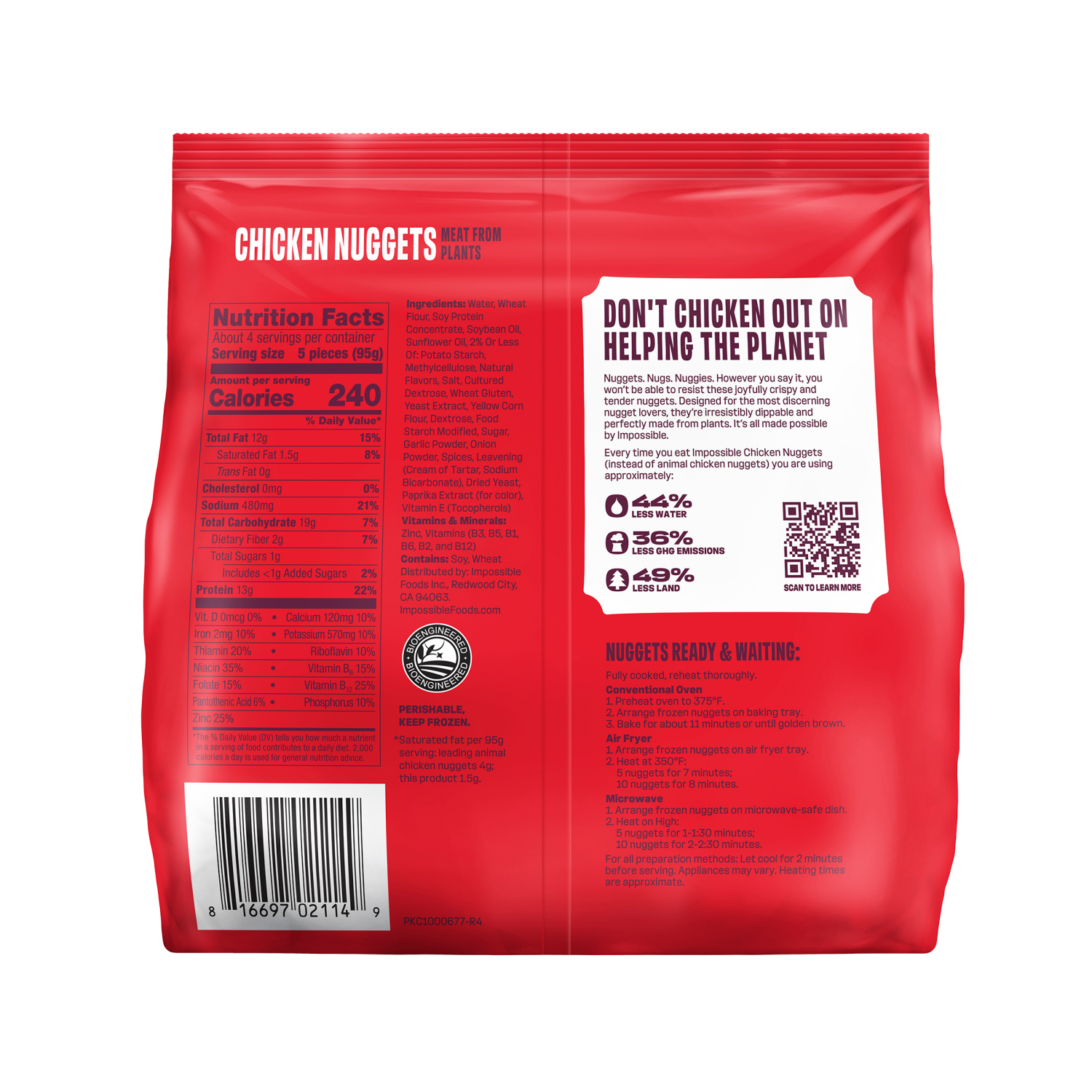 slide 2 of 3, Impossible™ Chicken Nuggets Meat From Plants, 13.5 oz