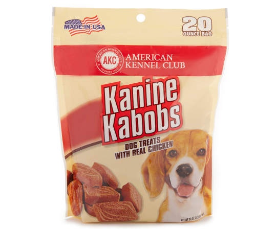 slide 1 of 1, AKC Kanine Kabobs Chicken Flavor Dog Treats, 20 oz., 1 ct