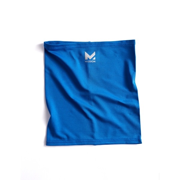 slide 4 of 6, Mission Cooling Neck Gaiter, Youth One Size, Mission Blue, 1 ct