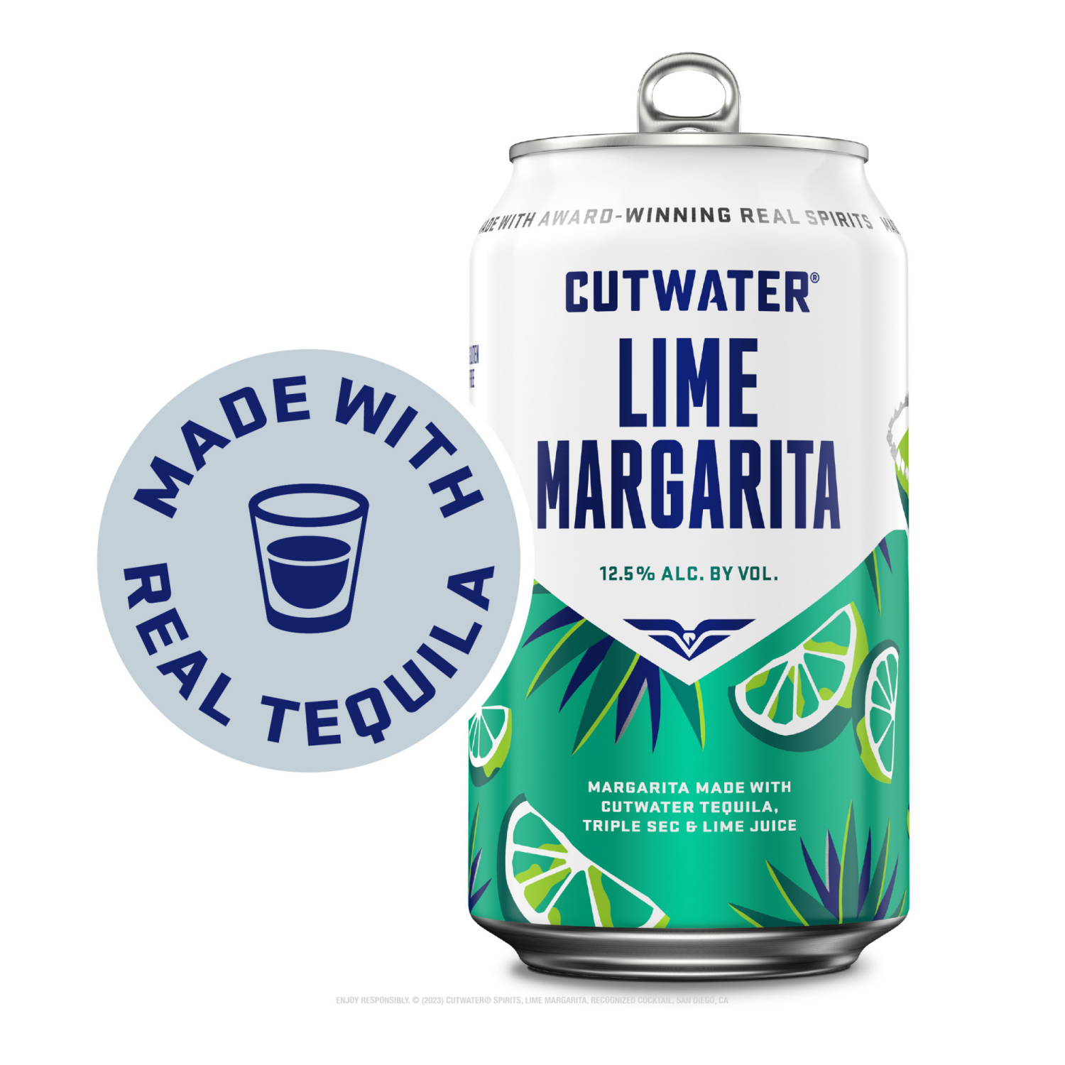 slide 5 of 6, Cutwater Spirits Lime Margarita 4 - 12 fl oz Cans, 4 ct; 12 oz