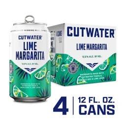 Cutwater Spirits Lime Margarita 4 - 12 fl oz Cans