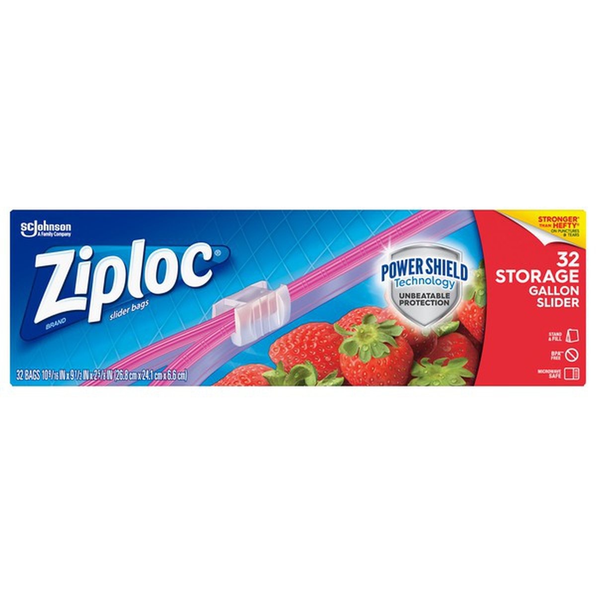 Ziploc Slider Stand & Fill Storage Bags 32 ct Shipt