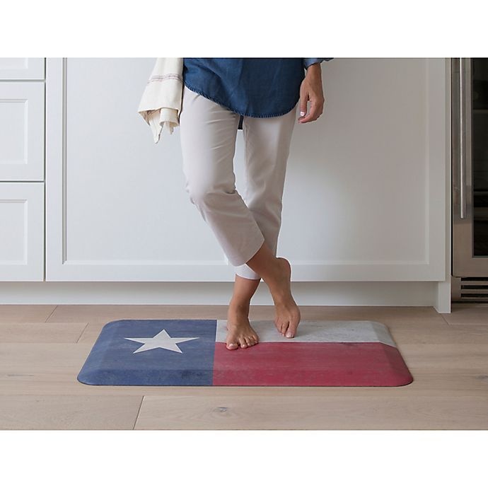 slide 2 of 2, NewLife by GelPro Texas Flag Designer Comfort Mat, 1 ct