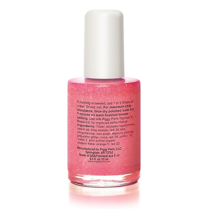 slide 2 of 3, Piggy Paint.5 oz Shimmy Shimmy POP Pink Glitter Nail Polish, 1 ct