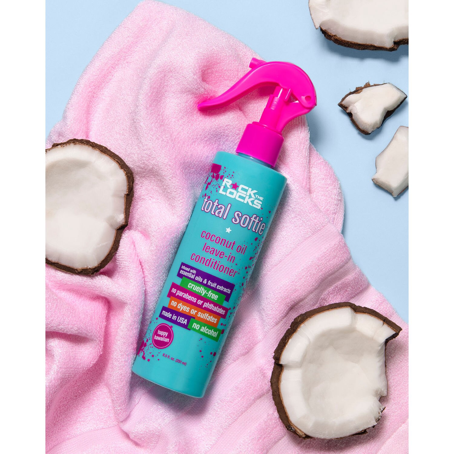 slide 2 of 3, Rock The Locks Coconut Oil Leave-In Conditioner, 1 ct