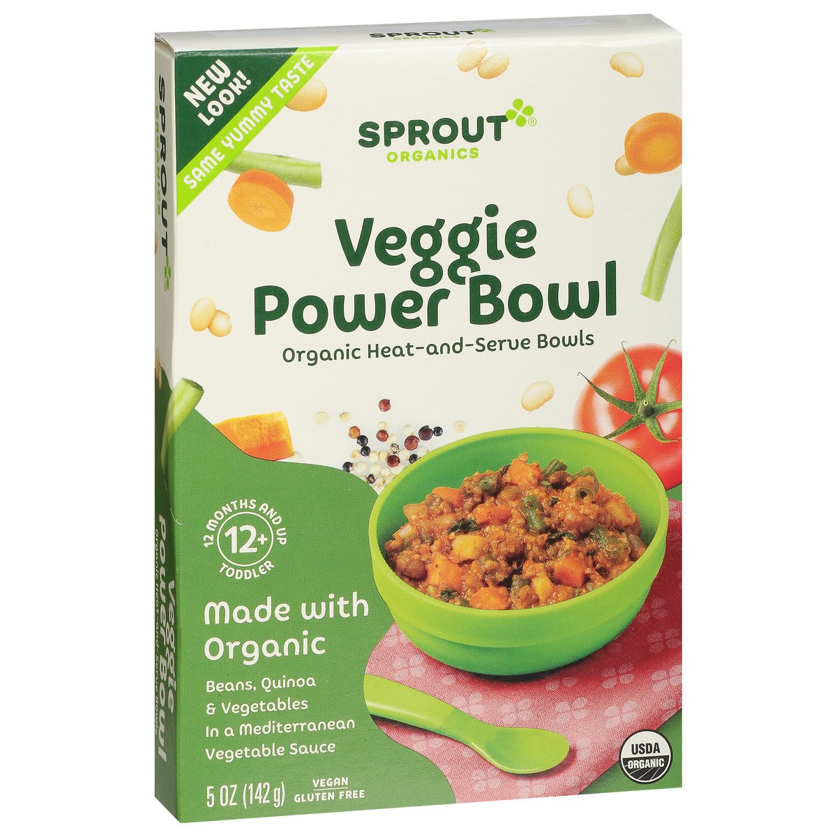 slide 5 of 13, Sprout Organics Toddler (12+ Months) Veggie Power Bowl 5 oz, 5 oz