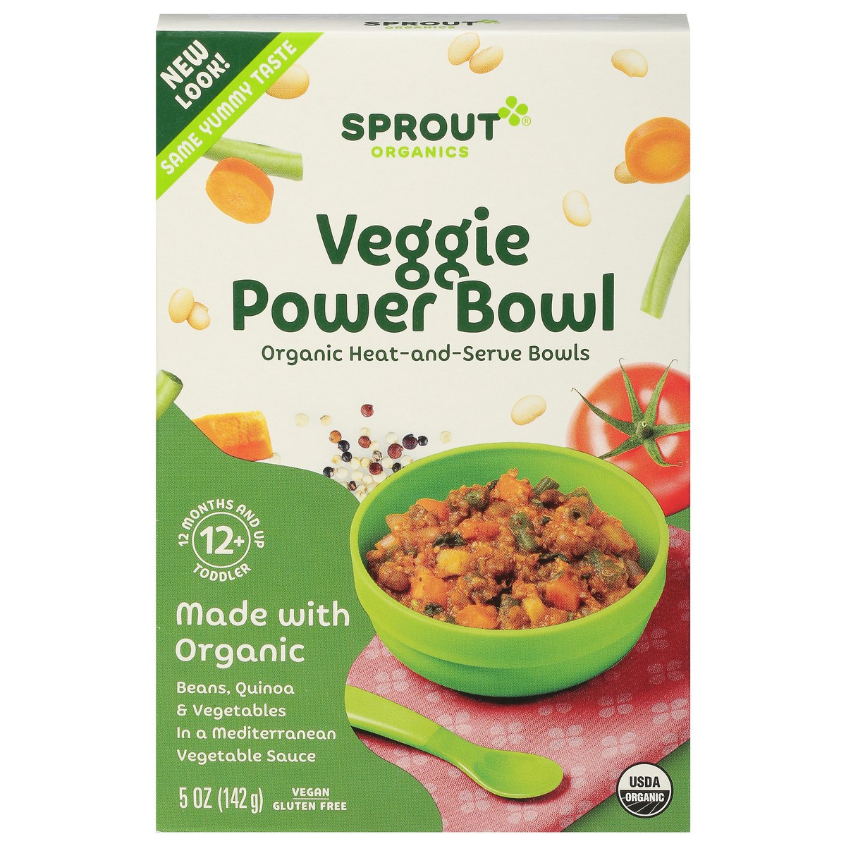 slide 8 of 13, Sprout Organics Toddler (12+ Months) Veggie Power Bowl 5 oz, 5 oz