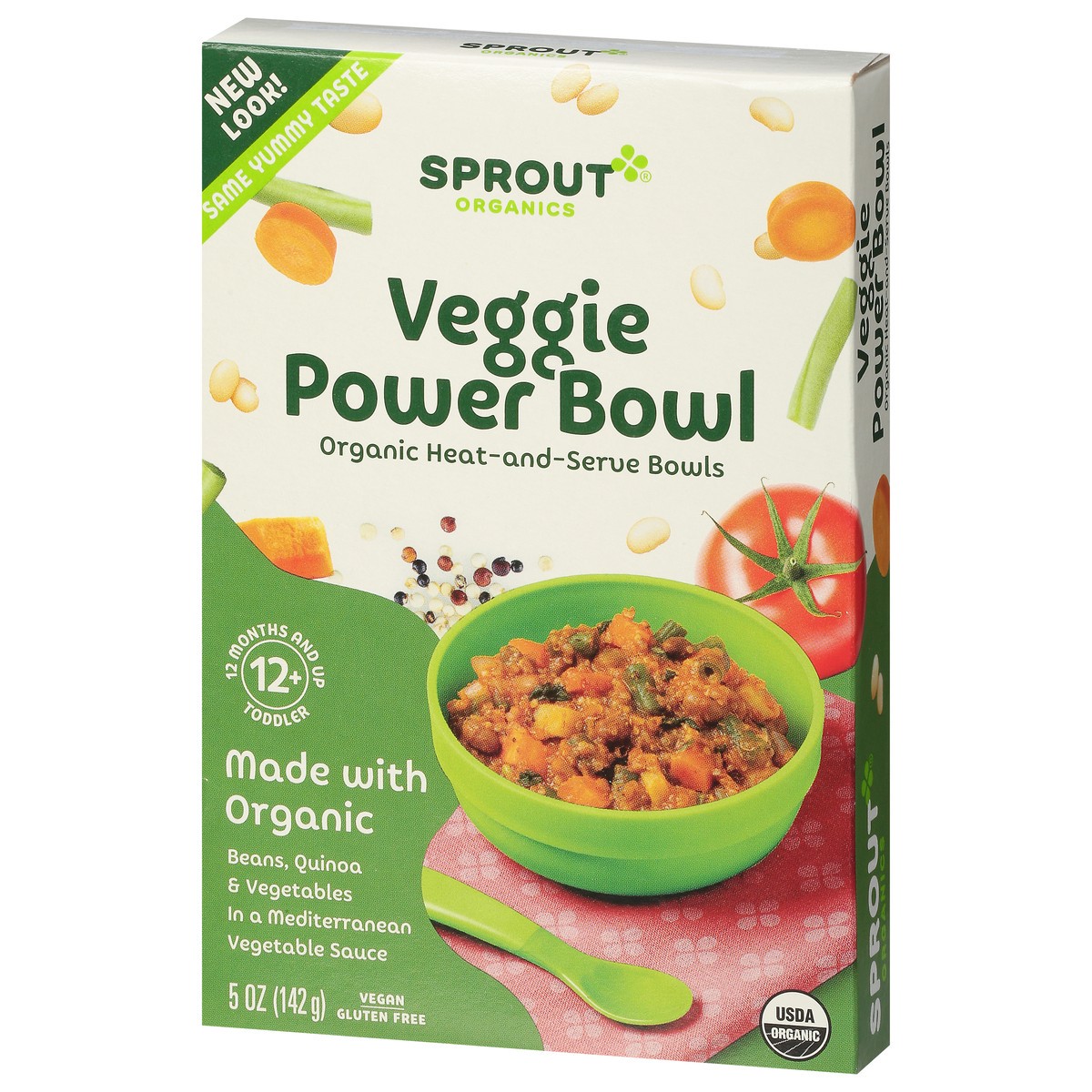 slide 2 of 13, Sprout Organics Toddler (12+ Months) Veggie Power Bowl 5 oz, 5 oz