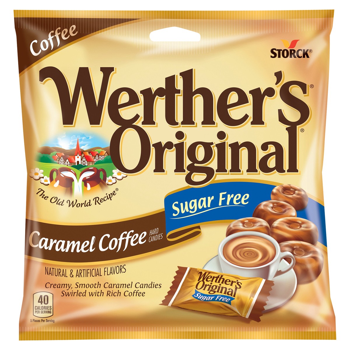 slide 1 of 2, Werther's Original Werthers Original Hard Sugar Free Caramel Coffee Candy, 2.75 Oz, 2.75 oz
