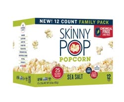 SkinnyPop Family Pack Sea Salt Popcorn 12 - 2.8 oz Bags