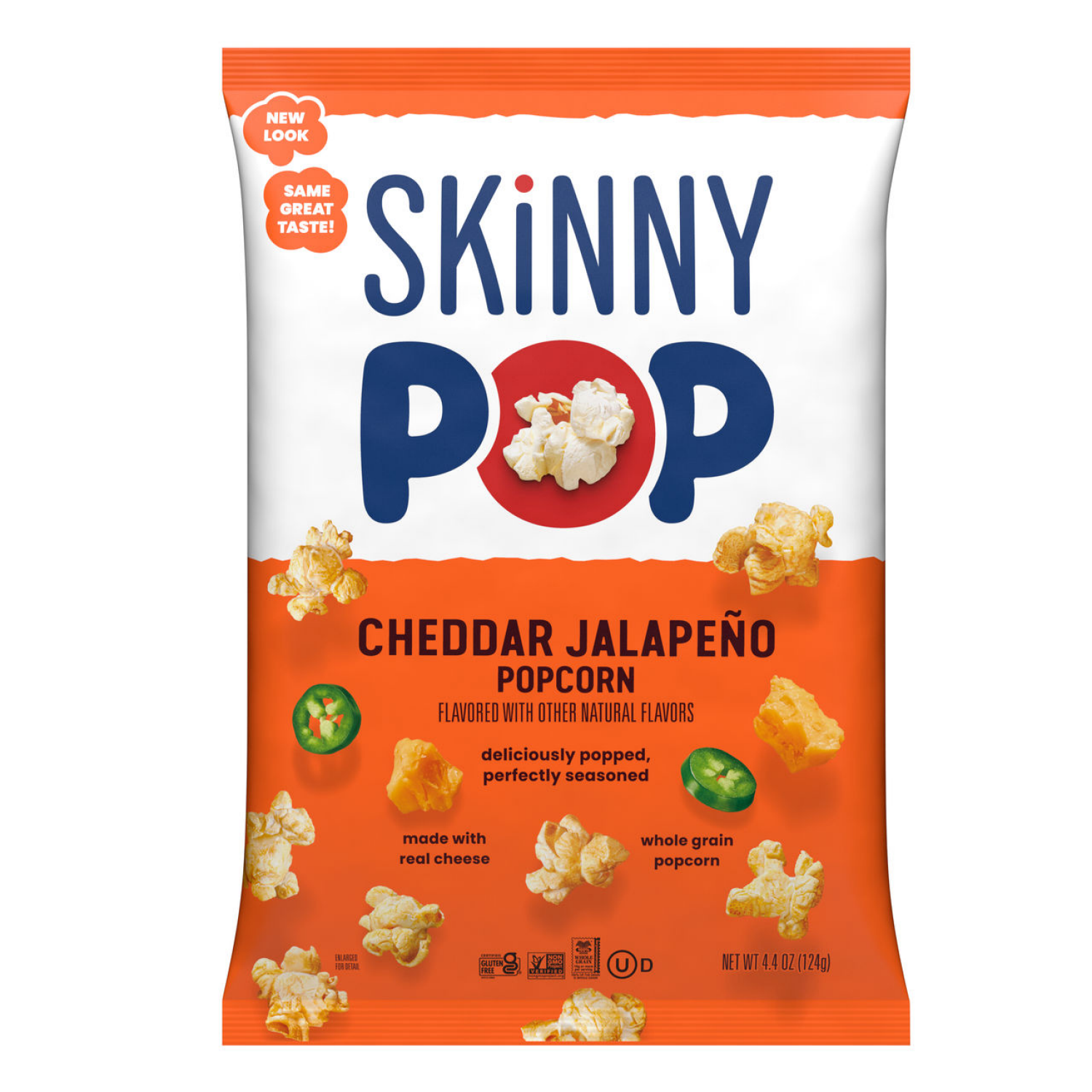 slide 1 of 2, SkinnyPop Cheddar Jalapeño Popcorn 4.4oz, 4.4 oz