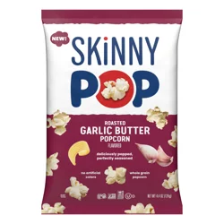 SkinnyPop Roasted Garlic Butter Flavored Gluten Free Popcorn - 4.4 oz