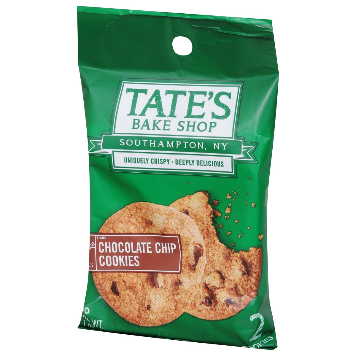 slide 5 of 9, Tate's Tate''s Bake Shop Chocolate Chip Cookies, 1 oz – 2 Cookie Snack Pack, 0.99 oz