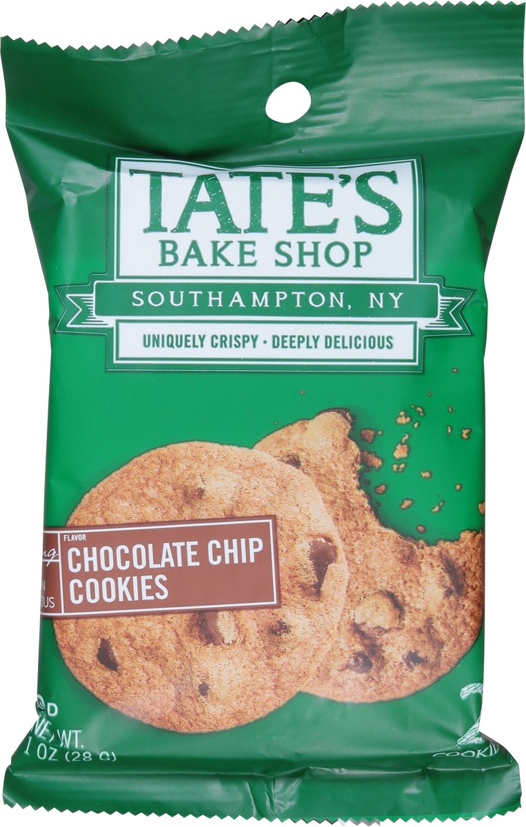 slide 3 of 9, Tate's Tate''s Bake Shop Chocolate Chip Cookies, 1 oz – 2 Cookie Snack Pack, 0.99 oz