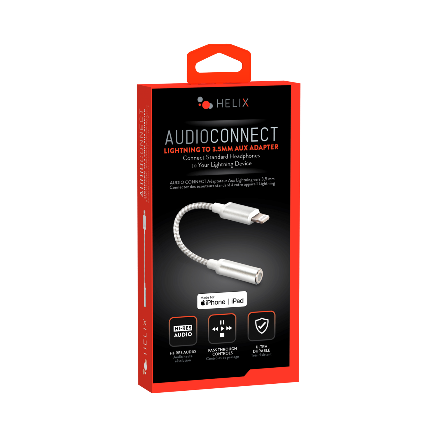 slide 1 of 2, Helix Audio Connect Lightning to 3.5mm Aux Adapter, 1 ct
