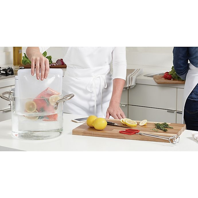 slide 5 of 6, Stasher Half-Gallon Silicone Reusable Food Storage Bag - Clear, 1 ct