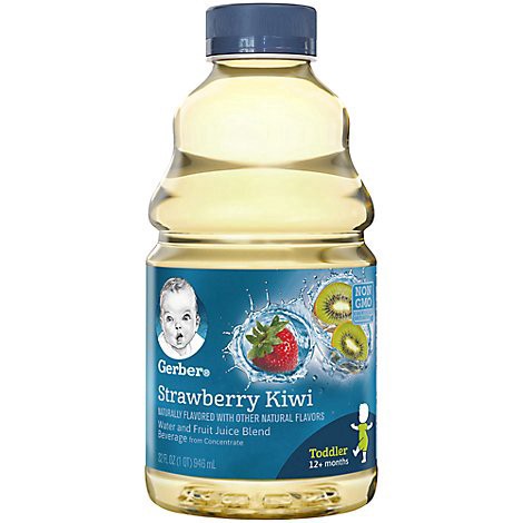 slide 1 of 1, Gerber Fruit Splashers Strawberry Kiwi Juice Bottle for Toddler - 32 Fl. Oz., 32 fl oz